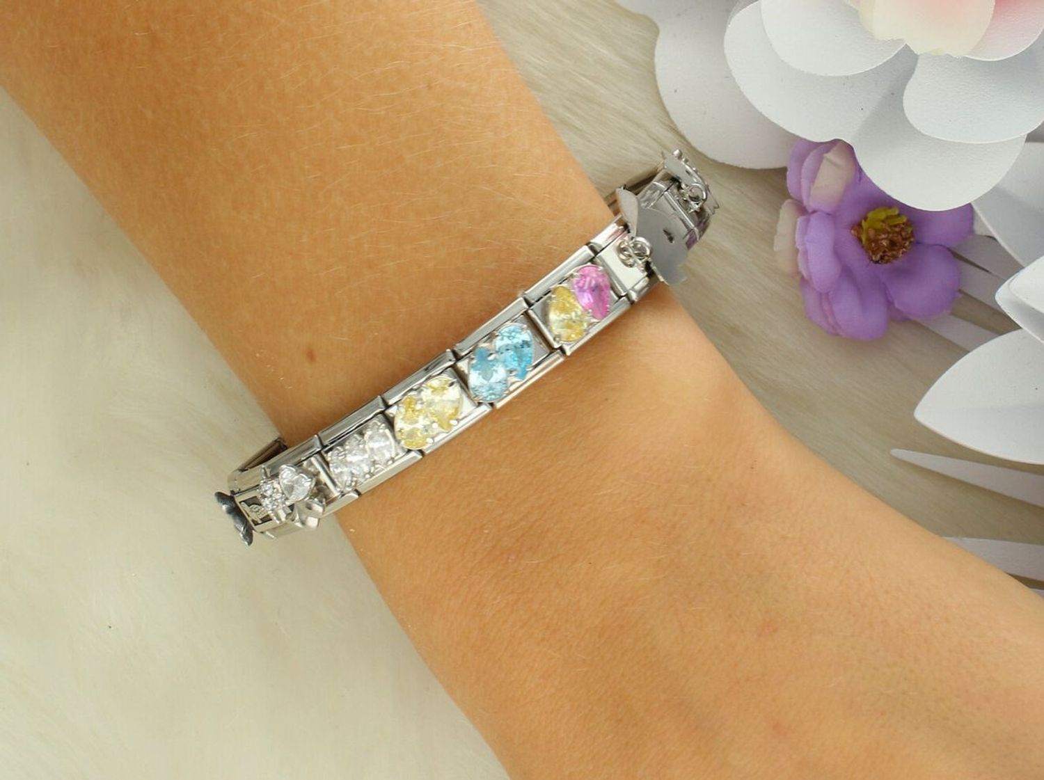 Zawieszka Nomination Composable Classic 33032915 – Dwie Żółte Cyrkonie, Srebro 925.jpg